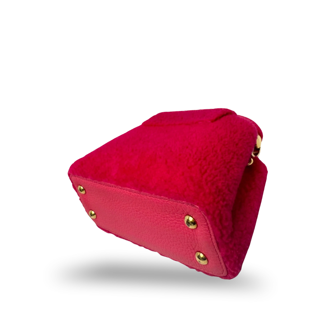 Capucines BB Pink Soft Merino Shearling