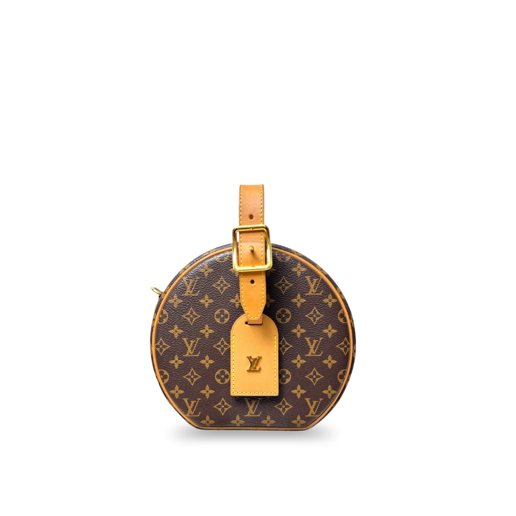Petite Boite Chapeau Monogram Canvas Gold Hardware