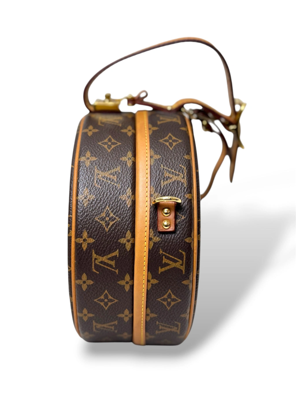 Petite Boite Chapeau Monogram Canvas Gold Hardware