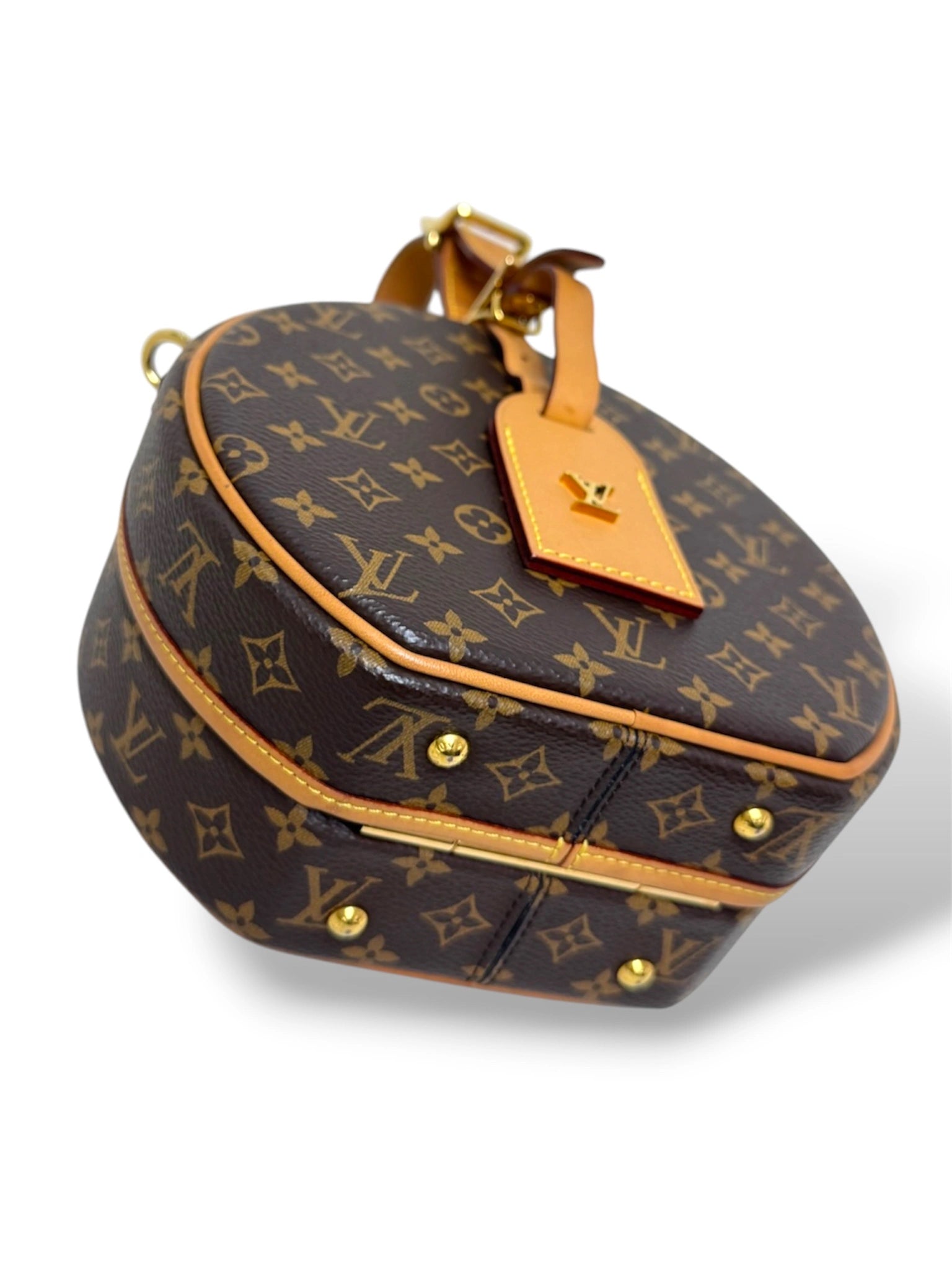 Petite Boite Chapeau Monogram Canvas Gold Hardware