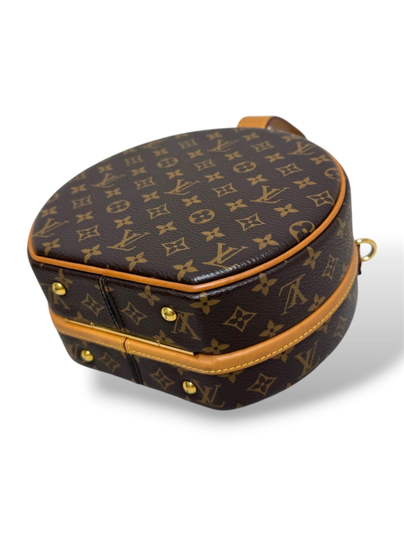 Petite Boite Chapeau Monogram Canvas Gold Hardware