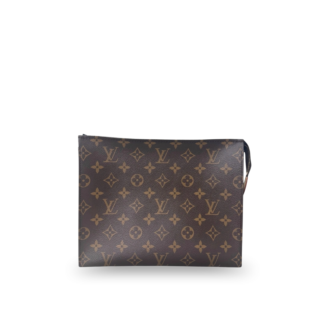 Poche Toilette Monogram Coated Canvas