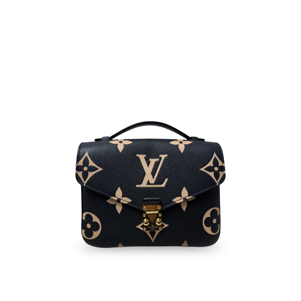 Pochette Métis Bicolor Empreinte Leather Gold Hardware