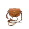 Pont 9 PM Caramel Brown Grained Leather Gold Hardware