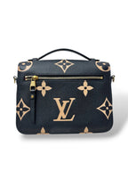 Pochette Métis Bicolor Empreinte Leather Gold Hardware