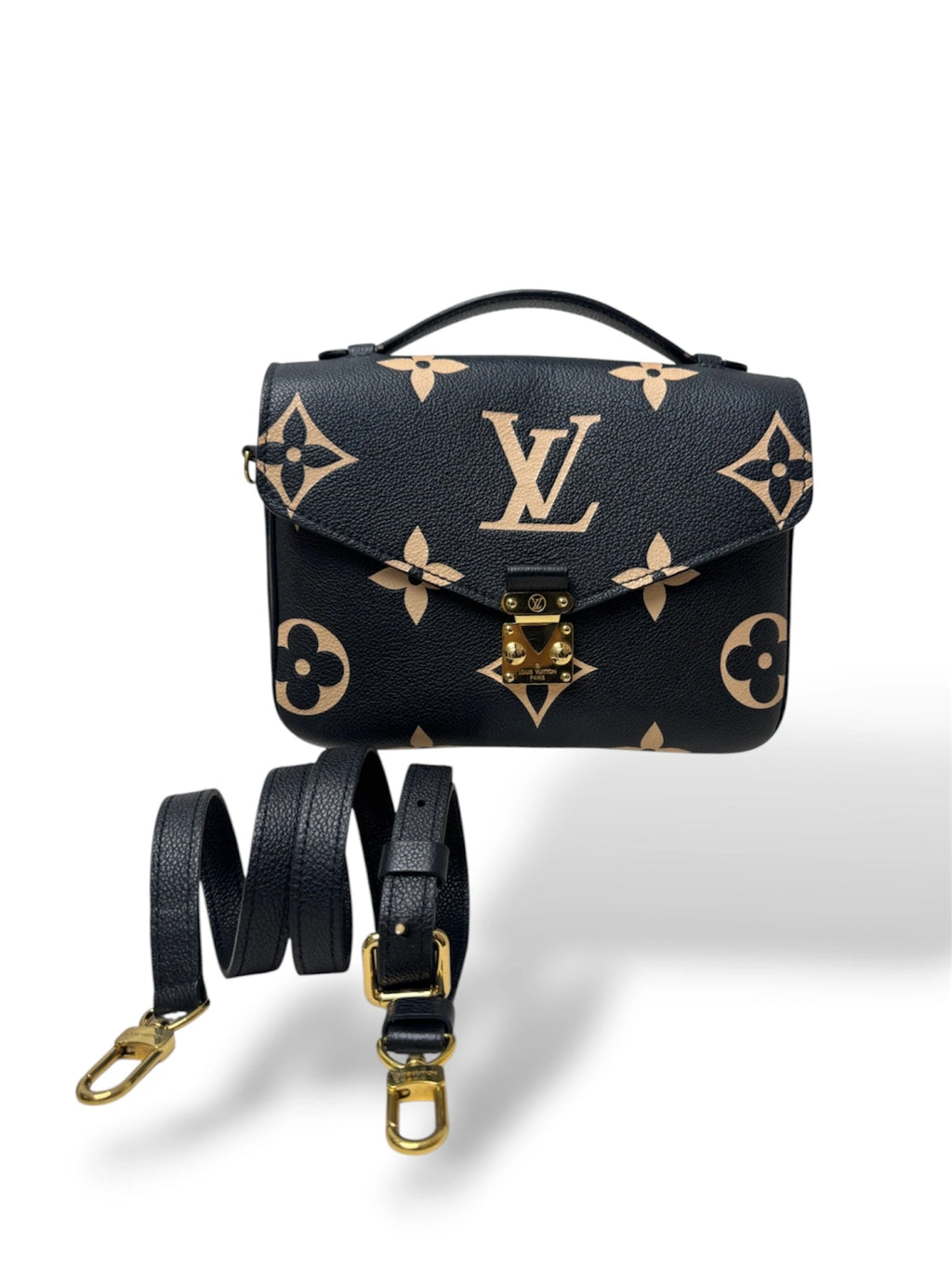 Pochette Métis Bicolor Empreinte Leather Gold Hardware