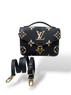 Pochette Métis Bicolor Empreinte Leather Gold Hardware