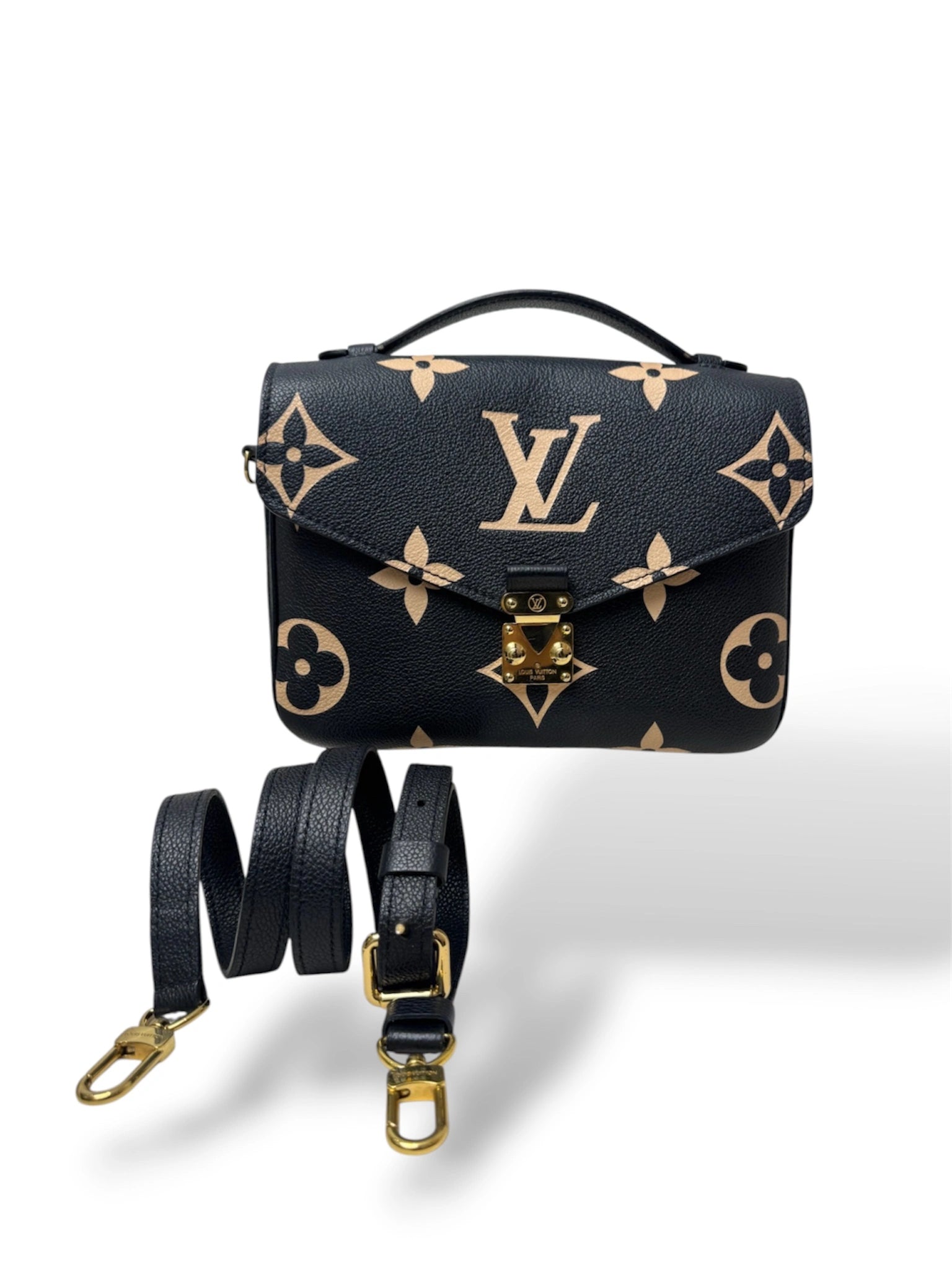 Pochette Métis Bicolor Empreinte Leather Gold Hardware