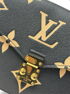 Pochette Métis Bicolor Empreinte Leather Gold Hardware