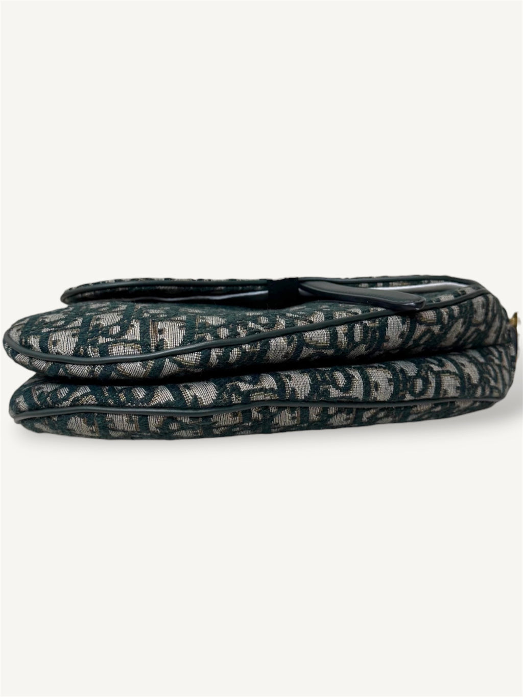 Saddle Oblique Jacquard Canvas Small Gold-Tone Hardware
