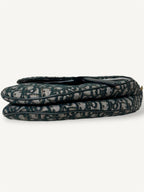 Saddle Oblique Jacquard Canvas Small Gold-Tone Hardware