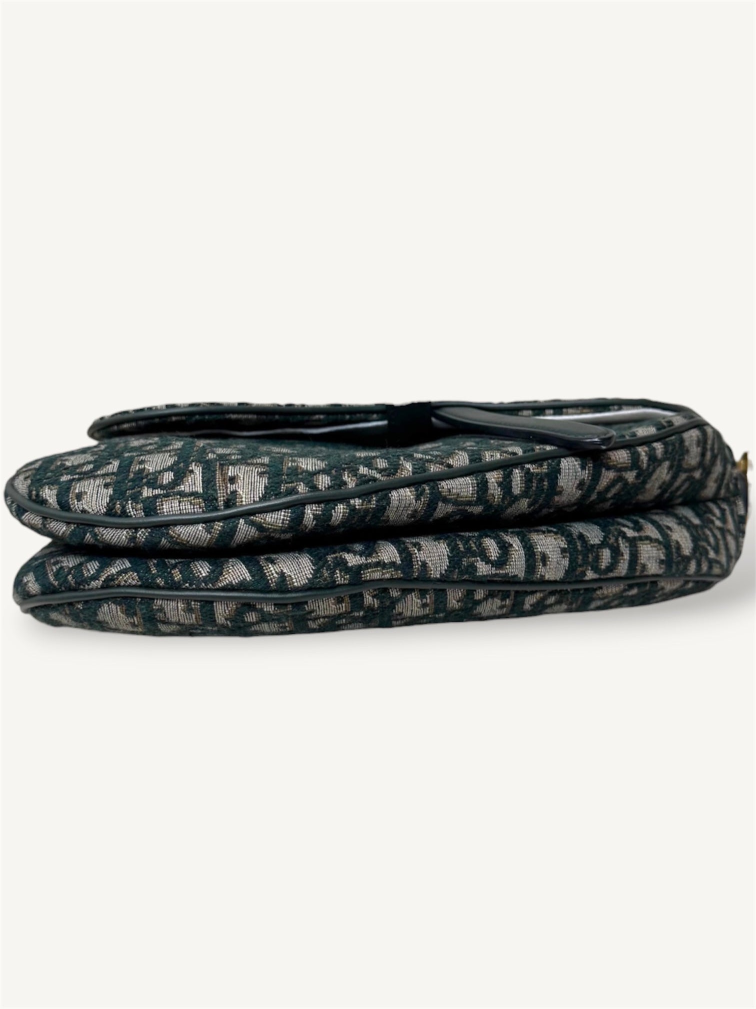 Saddle Oblique Jacquard Canvas Small Gold-Tone Hardware