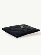 Classic Card Holder Silver-Tone Hardware Black Caviar Leather