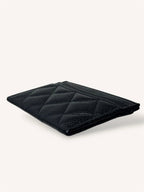 Classic Card Holder Silver-Tone Hardware Black Caviar Leather