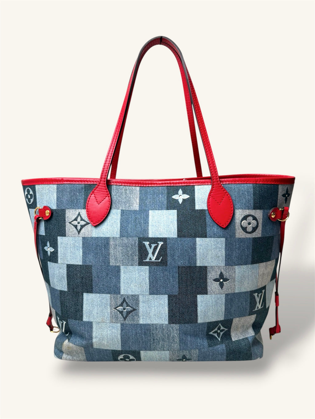 Neverfull MM Patchwork Denim