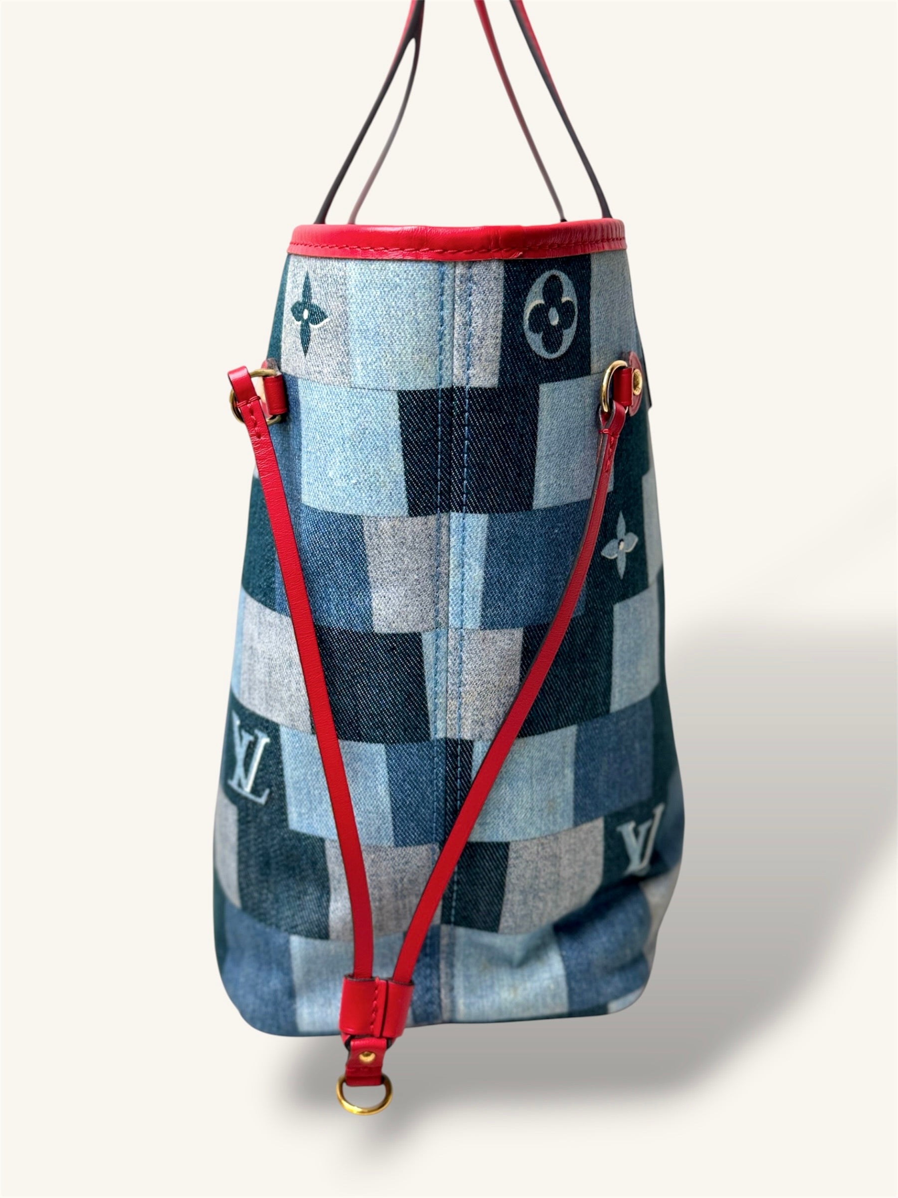 Neverfull MM Patchwork Denim