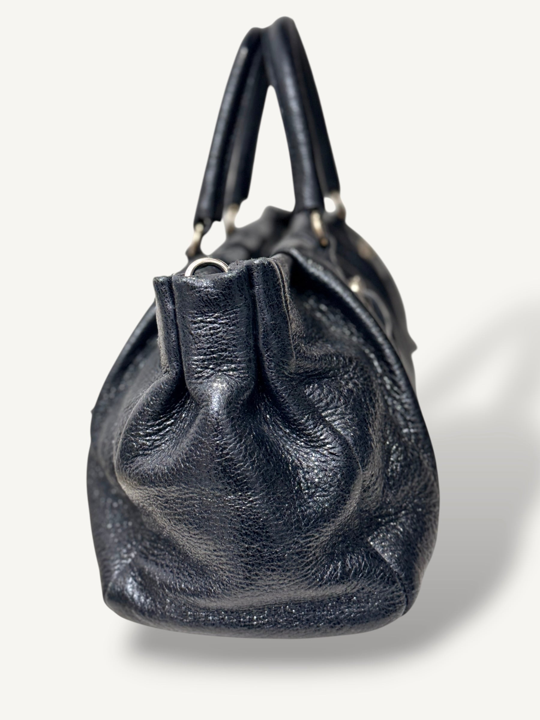 2-Way Vitello Shine Handbag