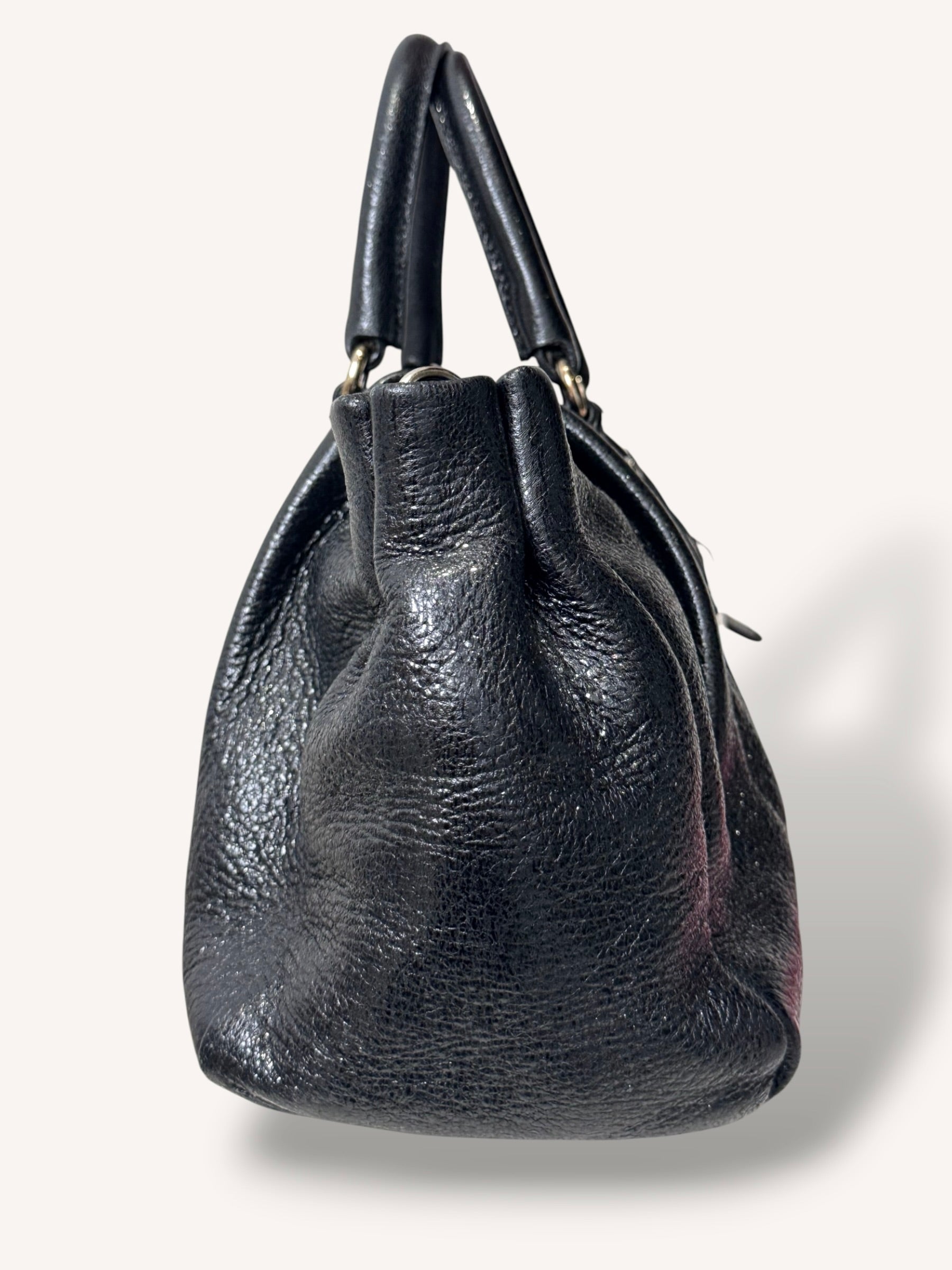 2-Way Vitello Shine Handbag