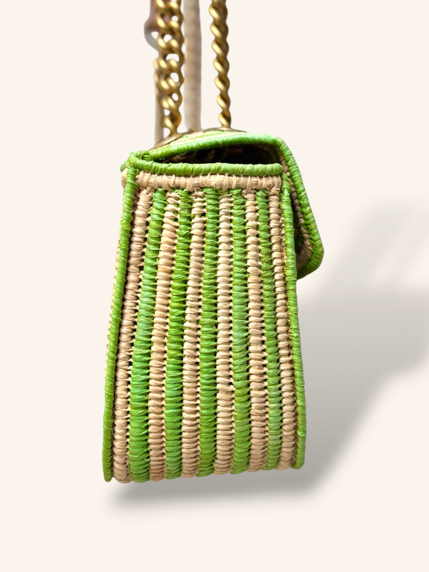 Limited Edition GG Marmont Medium Raffia Woven