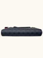 GG Supreme Black Messenger Bag Grey & Black Monogram Canvas