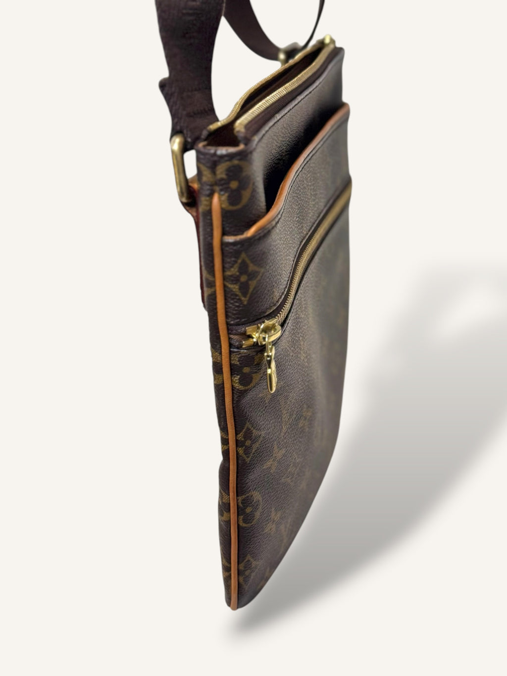 Monogram Pochette Valmy Shoulder Bag Gold Hardware