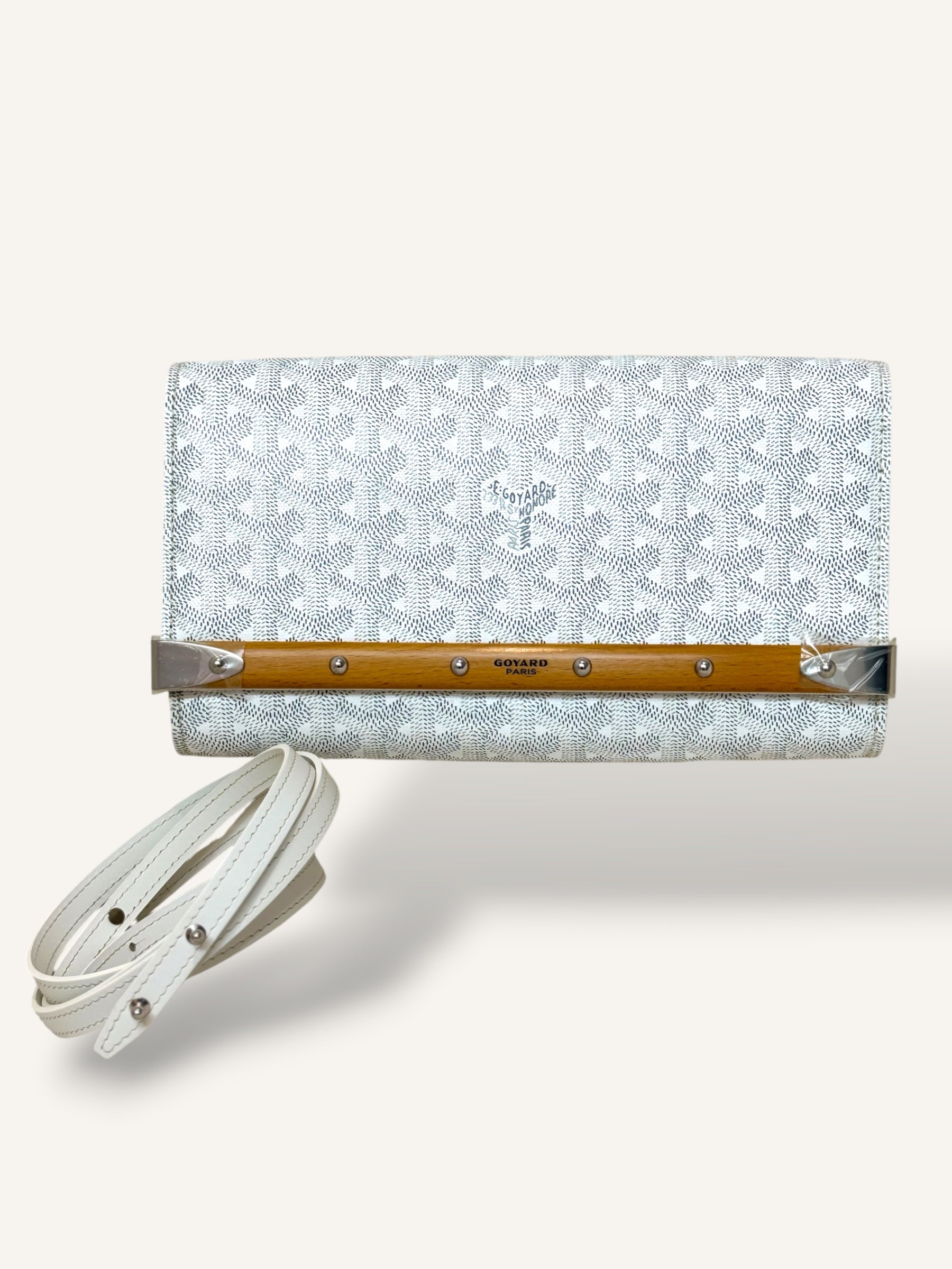 Monte Carlo PM Clutch White Crossbody Bag