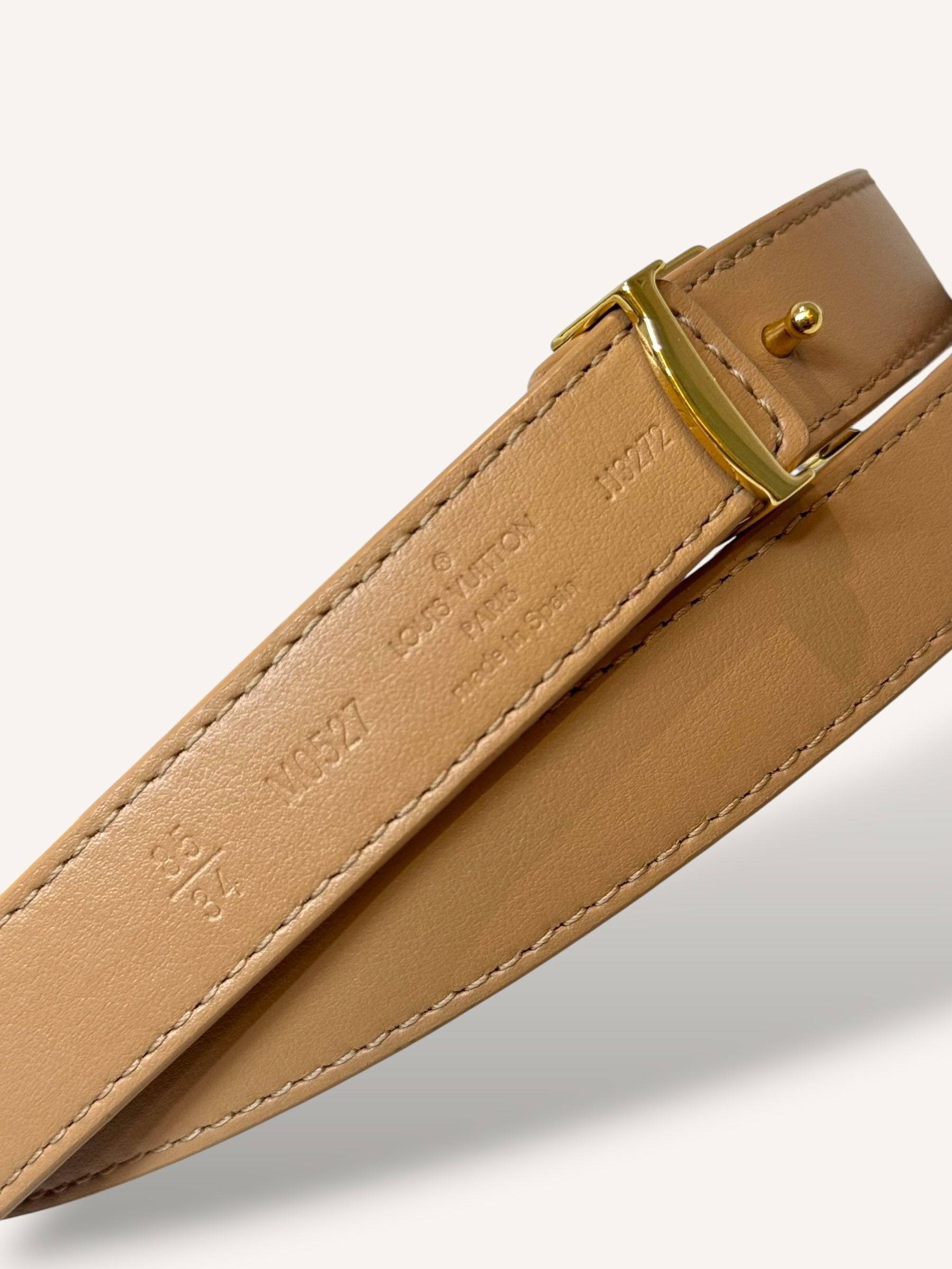 Monogram Reversible Belt Gold-Toned Buckle Hardware Size 85/34