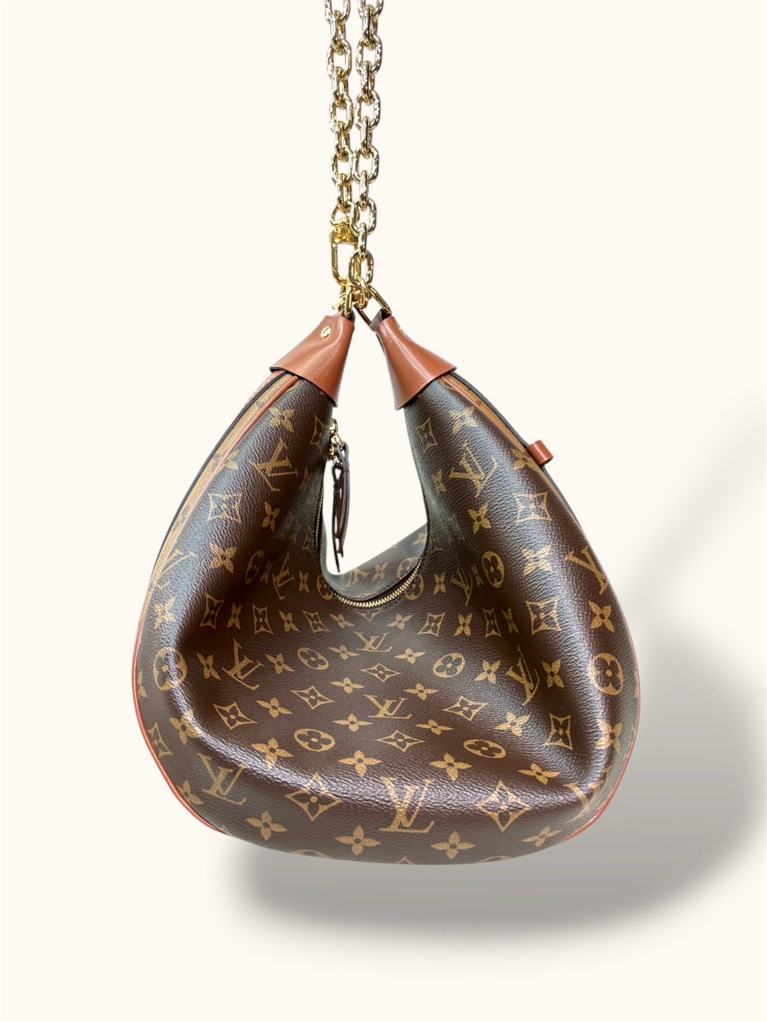 Loop Hobo Monogram Canvas Gold Hardware