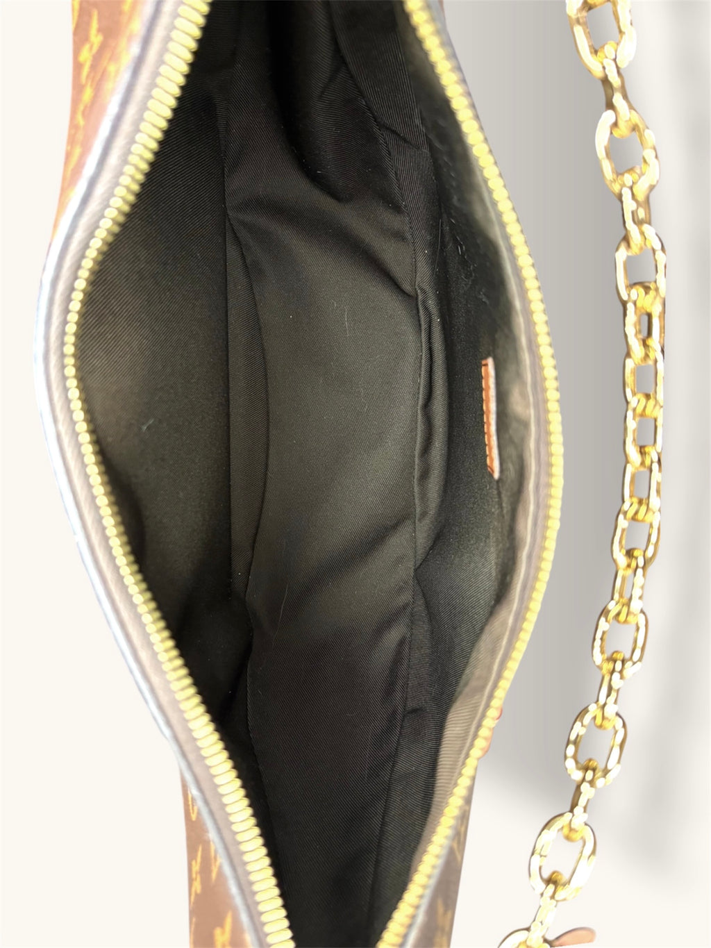 Loop Hobo Monogram Canvas Gold Hardware