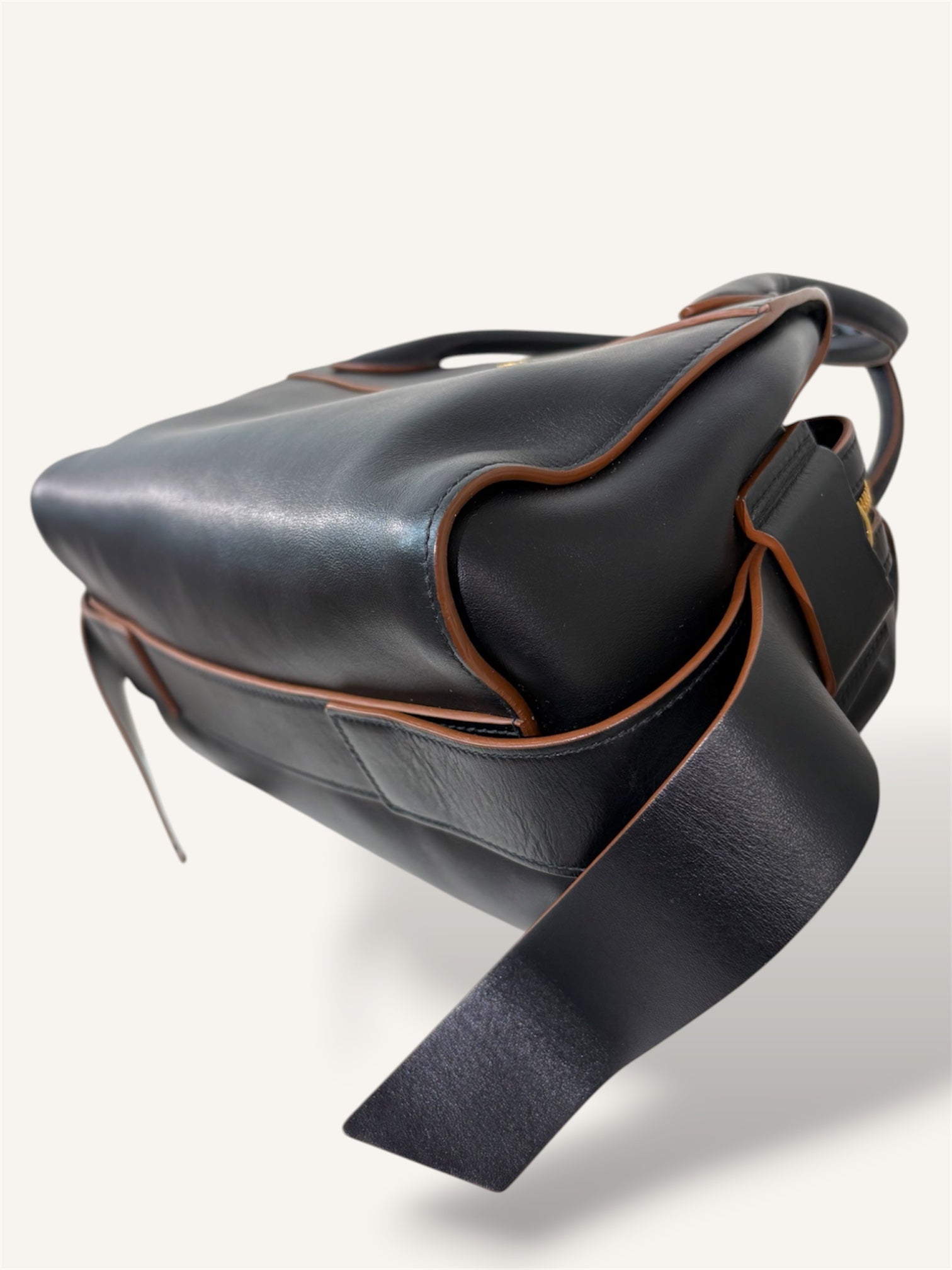 Bowler Smooth Leather Two-way Bag