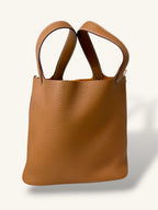 Picotin Lock Gold Clemence Leather Gold Hardware