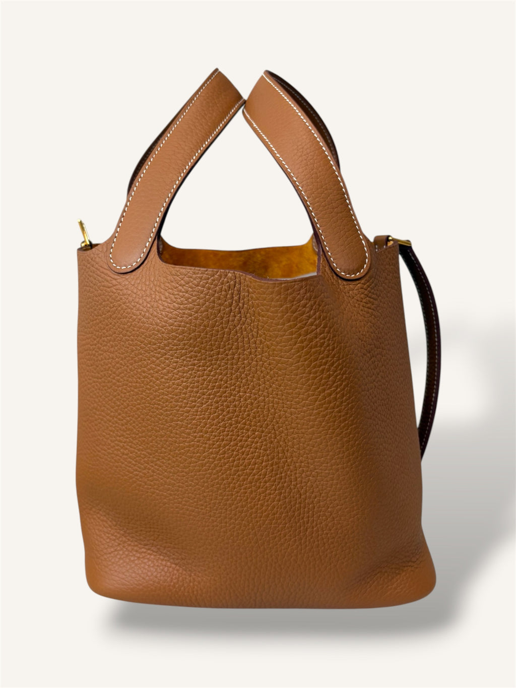 Picotin Lock Gold Clemence Leather Gold Hardware
