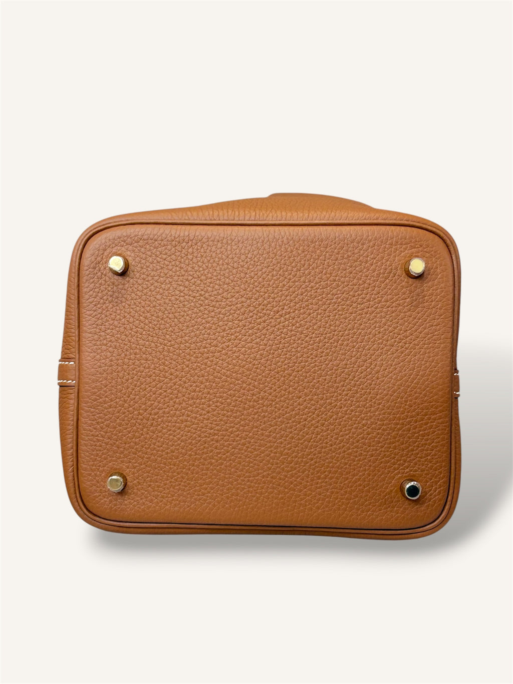 Picotin Lock Gold Clemence Leather Gold Hardware