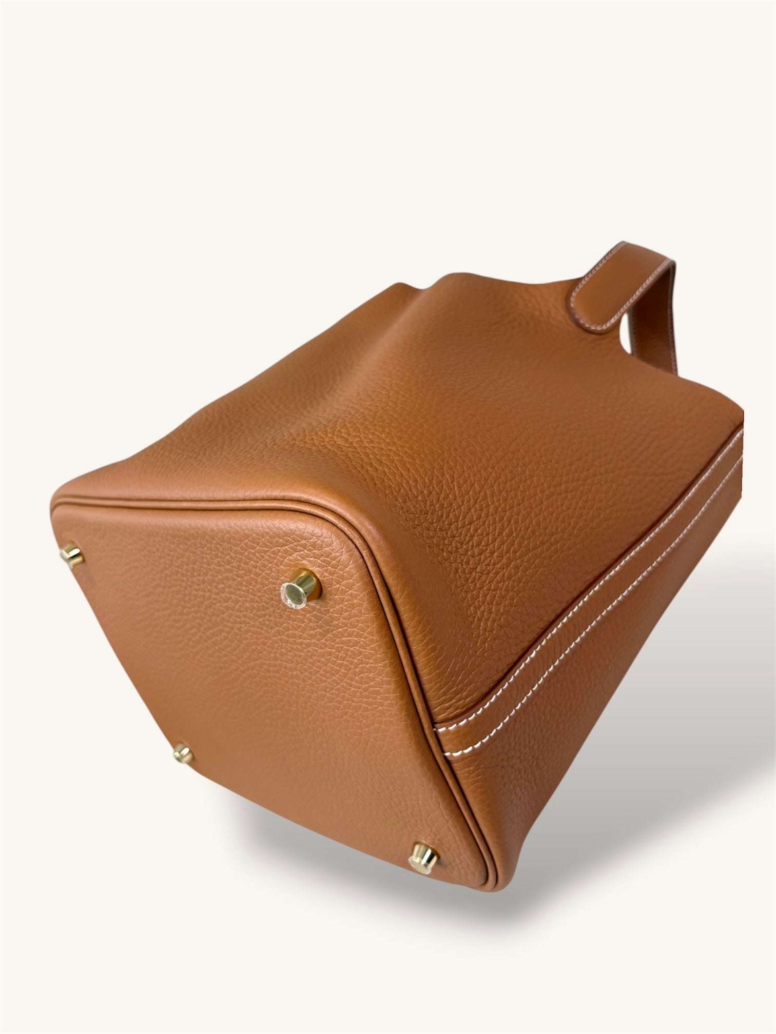 Picotin Lock Gold Clemence Leather Gold Hardware