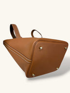 Picotin Lock Gold Clemence Leather Gold Hardware