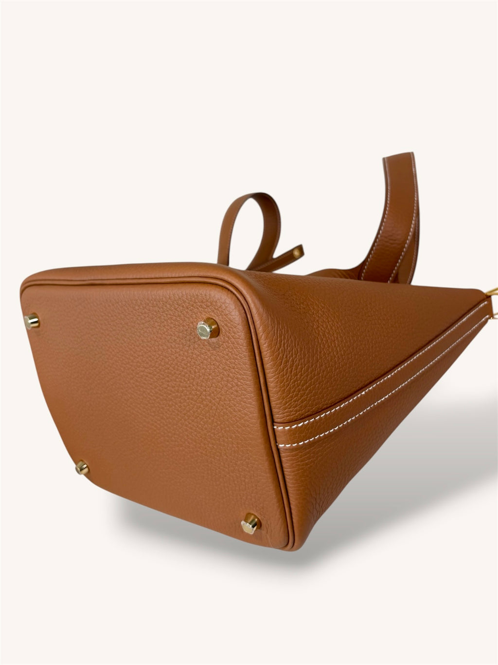 Picotin Lock Gold Clemence Leather Gold Hardware