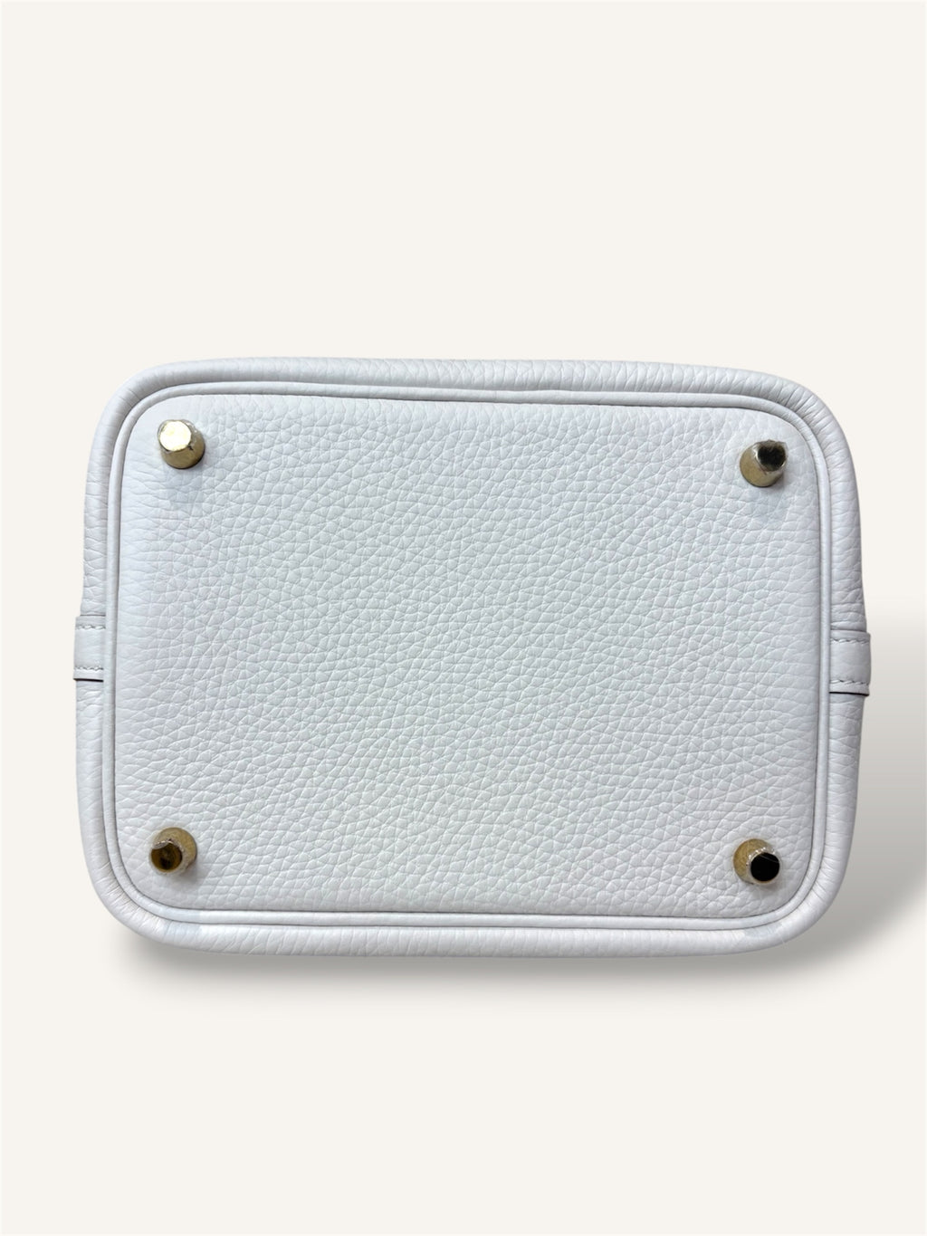 Picotin White Clemence Lock 18 Gold Hardware (2020)