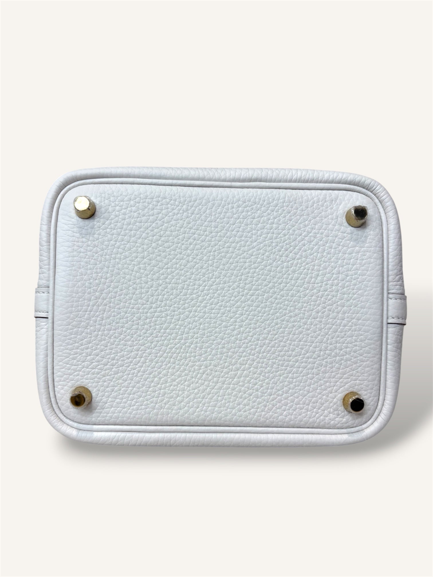 Picotin White Clemence Lock 18 Gold Hardware (2020)