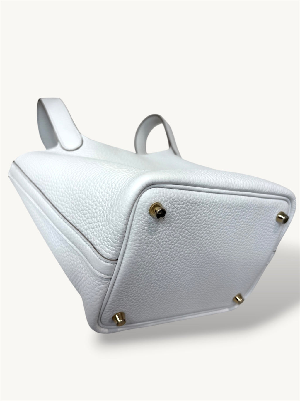 Picotin White Clemence Lock 18 Gold Hardware (2020)