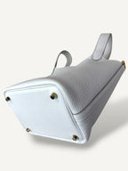 Picotin White Clemence Lock 18 Gold Hardware (2020)