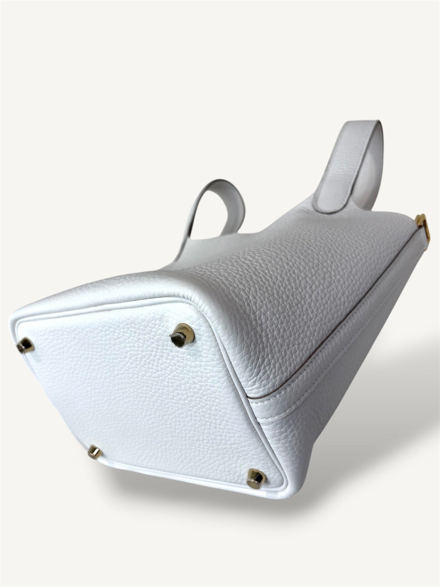 Picotin White Clemence Lock 18 Gold Hardware (2020)