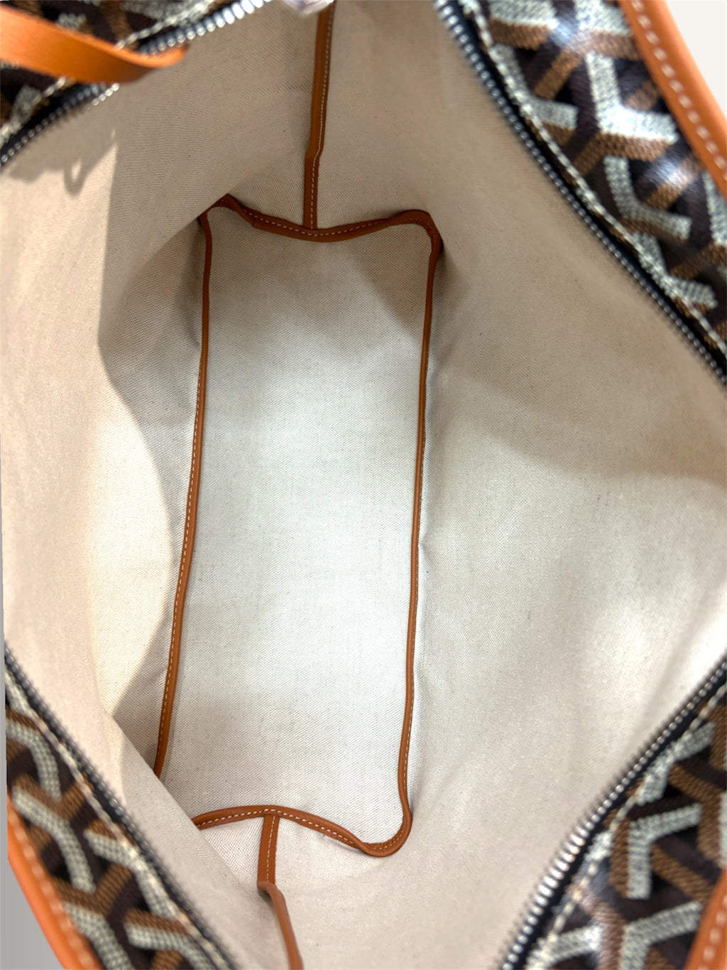 Bohème Hobo Bag Black & Tan Goyardine Leather