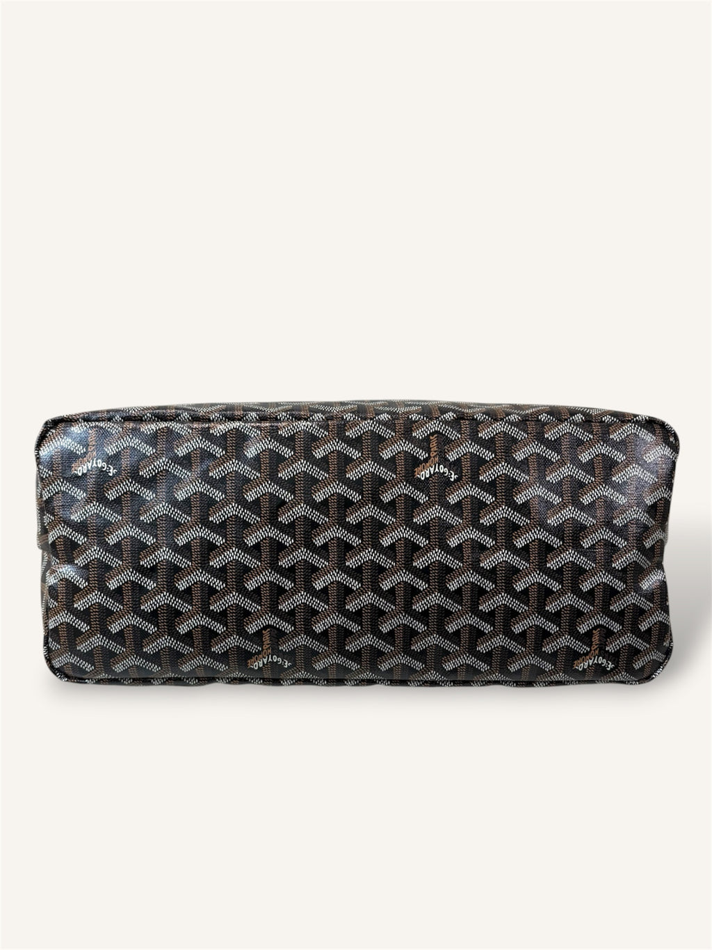 Bohème Hobo Bag Black & Tan Goyardine Leather