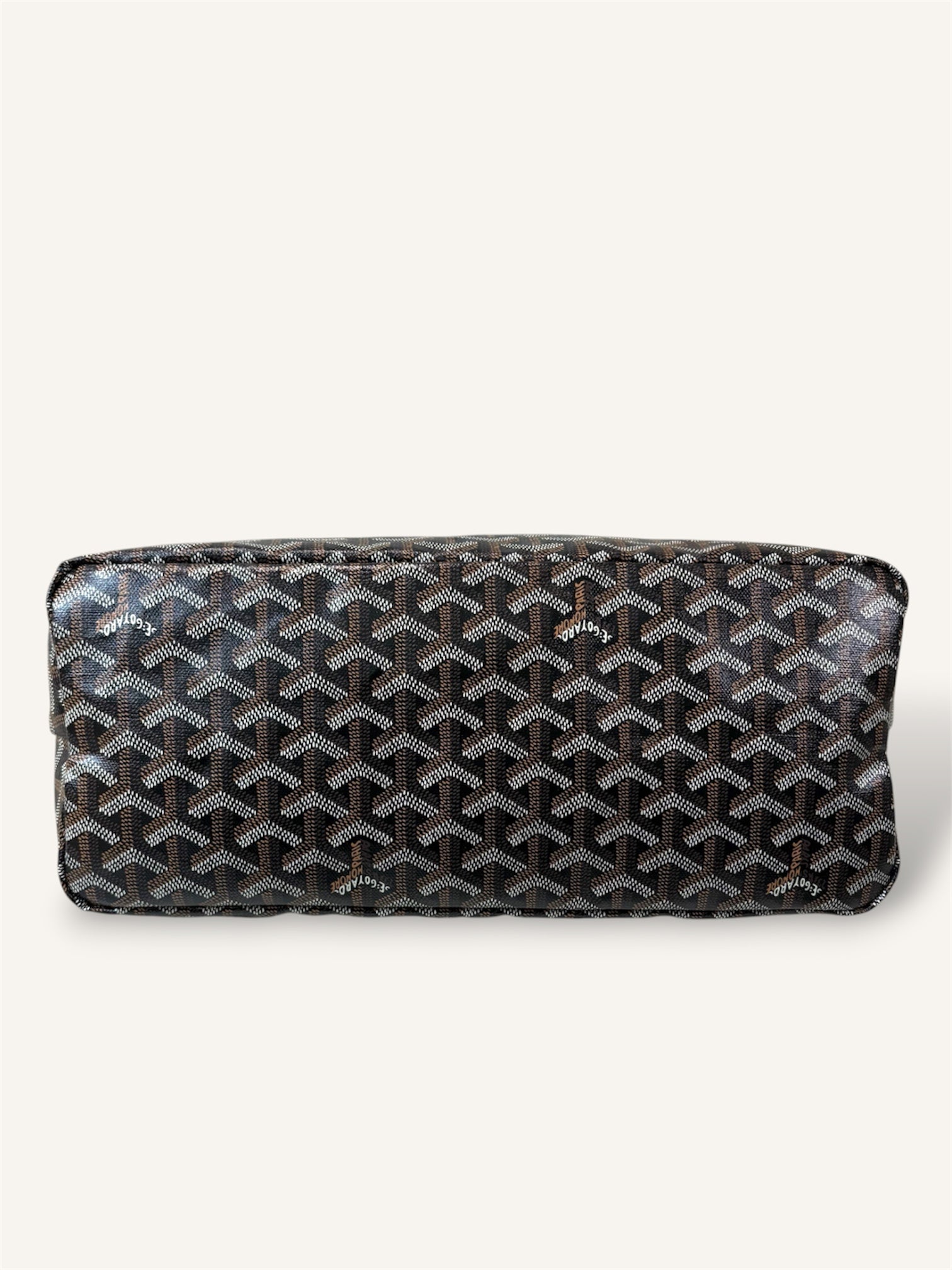 Bohème Hobo Bag Black & Tan Goyardine Leather