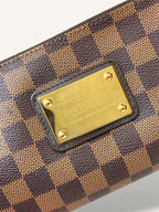Eva Clutch Damier Ebene Gold-Tone Chain Strap