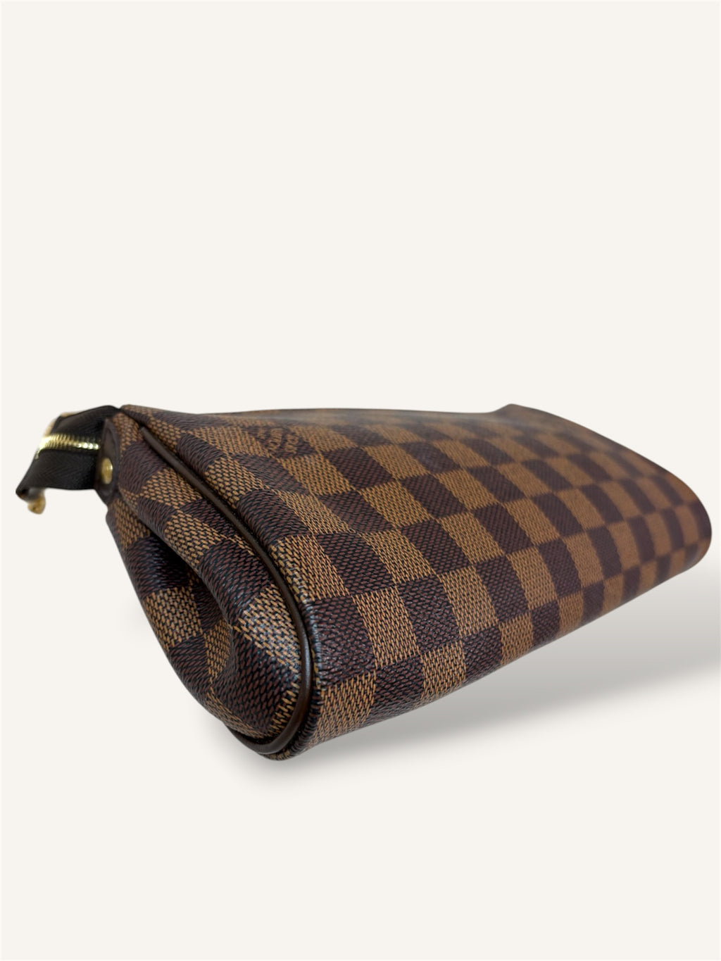 Eva Clutch Damier Ebene Gold-Tone Chain Strap