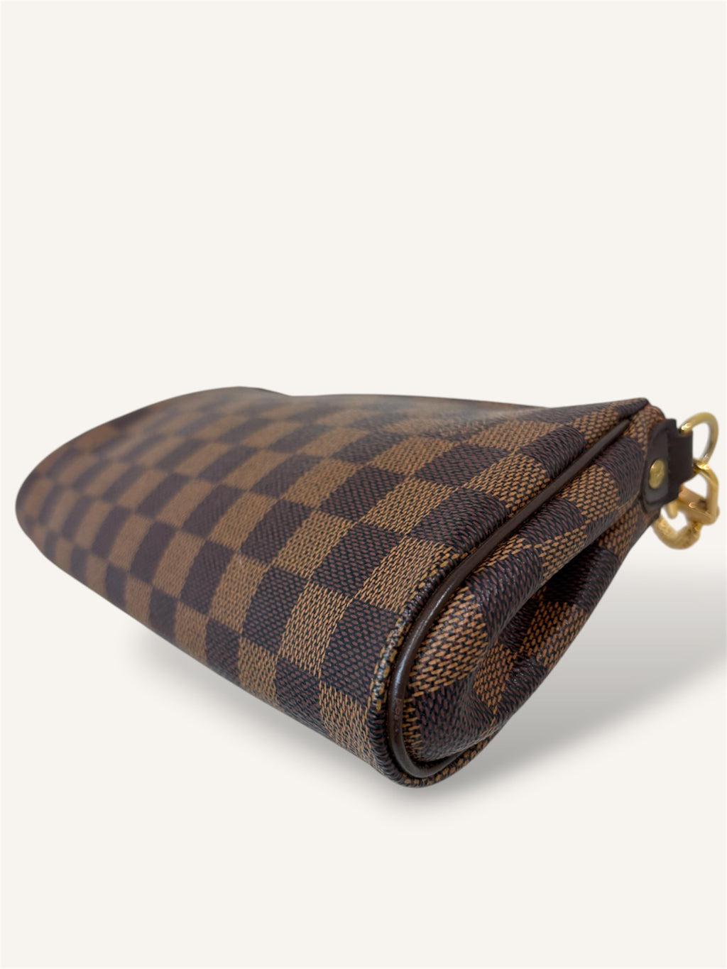 Eva Clutch Damier Ebene Gold-Tone Chain Strap