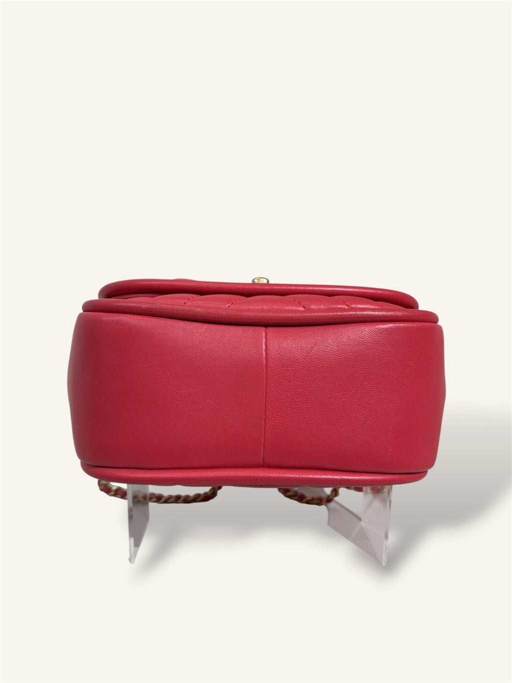 Coral Reversed Mini Chevron Lambskin Leather Series 24