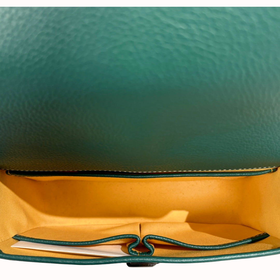 Belvedere PM Green Goyardine Canvas