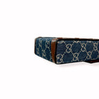 Horsebit GG Denim 1955 Mini Brown Leather Trim